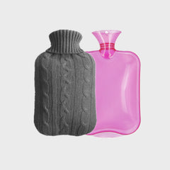 Large Acrylic Knitted Hot Water Bottle Set (PVC)