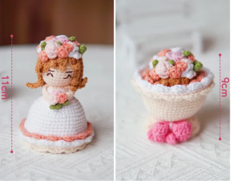 Handmade Wool Bridal Bouquet