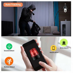 IR E27 Light Bulb Camera 1080P HD Wireless Wifi Security