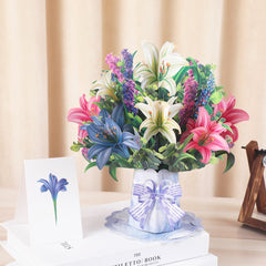 3D Stereoscopic Greeting Cards Creative Bouquet