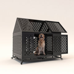 45-inch Heavy Duty Dog Crate for Large Breeds - Durable Pet Kennel