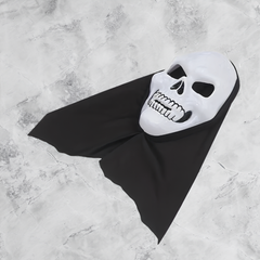 Skull Mask Gauze Hood for Masquerade Party Props