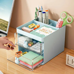 Cute Cartoon Rabbit Pen Holder - Large Capacity Storage Box