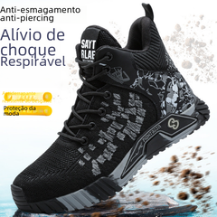 Lightweight Breathable Safety Shoes with Steel Toe