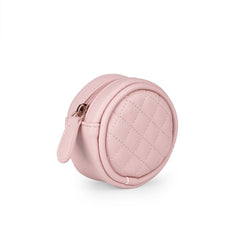 PU Leather Pacifier Bag with Keychain Loop for Small Items