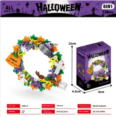 Halloween Pumpkin House Building Blocks