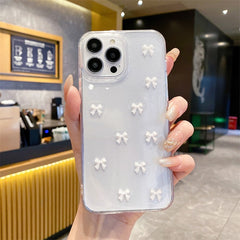 Epoxy Glitter Bow iPhone Case
