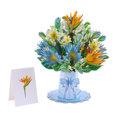 3D Stereoscopic Greeting Cards Creative Bouquet