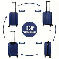 2-Piece Spinner Luggage Set – 20” Carry-On & 14” Crossbody Handbag