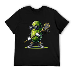Pickle Playing Lacrosse Funny Sports Trendy For Boys T-Shirt