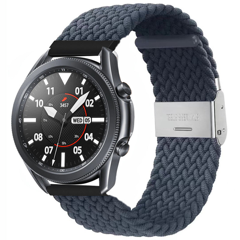 Adjustable Nylon Woven Smartwatch Strap for Garmin, Huawei, Samsung