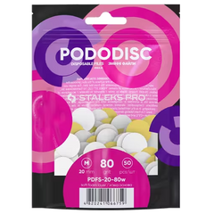 STALEKS PRO M PODODISC DISPOSABLE FILES SOFT BASE FOR PEDICURE DISC 20MM (50 PCS) PDFS-20- STALEKS™