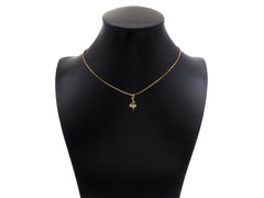 CZ Micro Pave Ballet Dancer Shape Pendant,18K Dainty Gold Dancing Girl Charm, Necklace Bracelet Charm Pendant,8x16mm,Sku#FH155