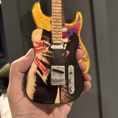 The Rolling Stones "Sticky Fingers" Miniature Guitar