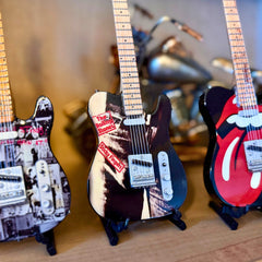 The Rolling Stones "Sticky Fingers" Miniature Guitar