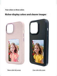 NFC E-Ink Screen Bracket Phone Case for iPhone