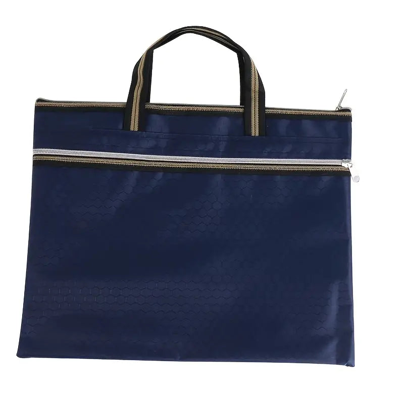 Portable Oxford Cloth Zipper Briefcase for A4 Documents
