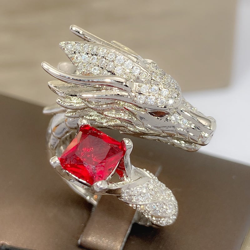 Full Diamond Tyrannosaurus Rex Ring