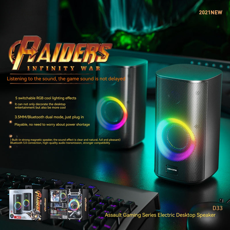 RGB Bluetooth Desktop Speaker