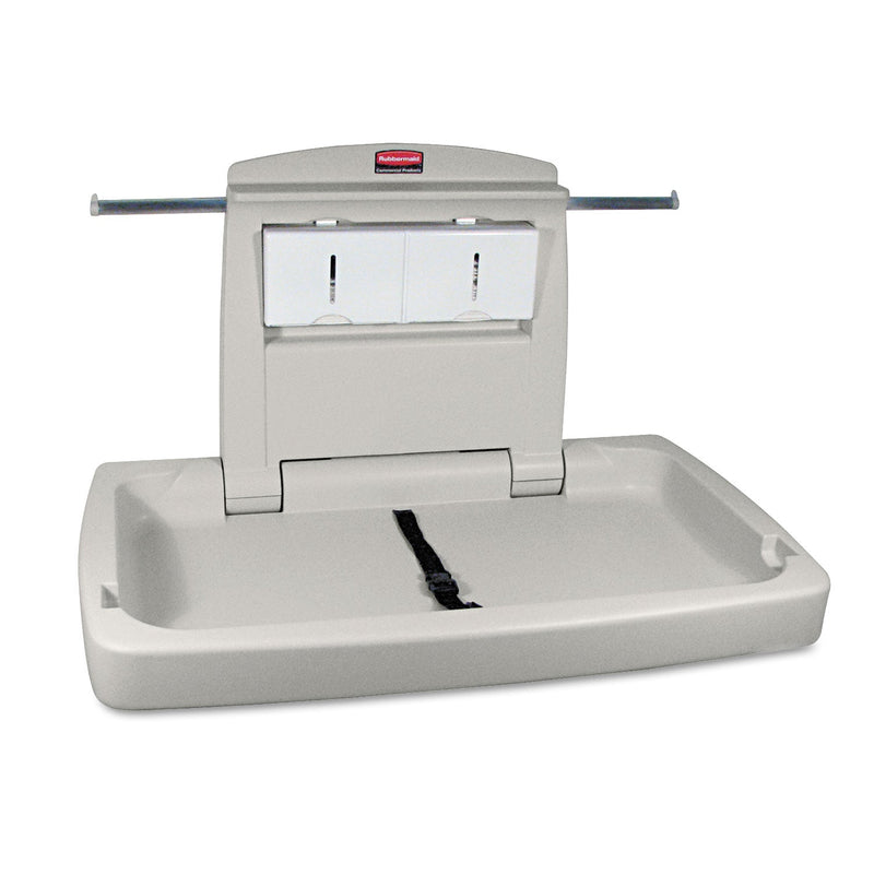 Rubbermaid Sturdy Station 2 Baby Changing Table, 33.5 x 21.5, Platinum