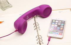 Retro Wired Phone Handset for Mobile Devices
