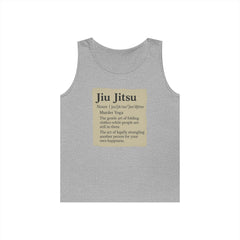 Jiu Jitsu Definition Tank Top | Unisex Heavy Cotton Tank | Martial Arts Apparel, Workout Gear, Fitness Gift, Summer Wear