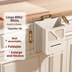 Wall-mounted Foldable Kitchen Trash Can