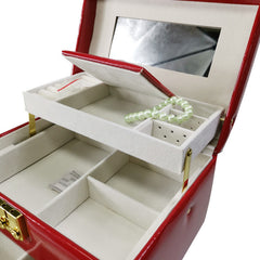 Jewelry Box Organizer Portable Travel Earring Holder and Ring Necklace Storage Case