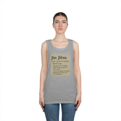 Jiu Jitsu Definition Tank Top | Unisex Heavy Cotton Tank | Martial Arts Apparel, Workout Gear, Fitness Gift, Summer Wear