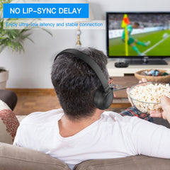 Low Latency Wireless TV Headphones with Transmitter