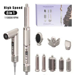 8-in-1 Folding Ionic Hair Dryer Set