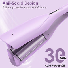 Ceramic Hair Iron Curling Waver 1.41in Barrel