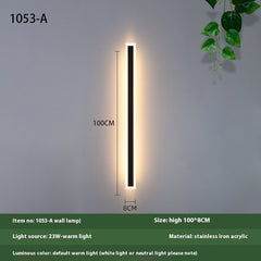 Minimalist Outdoor Waterproof LED Wall Lamp