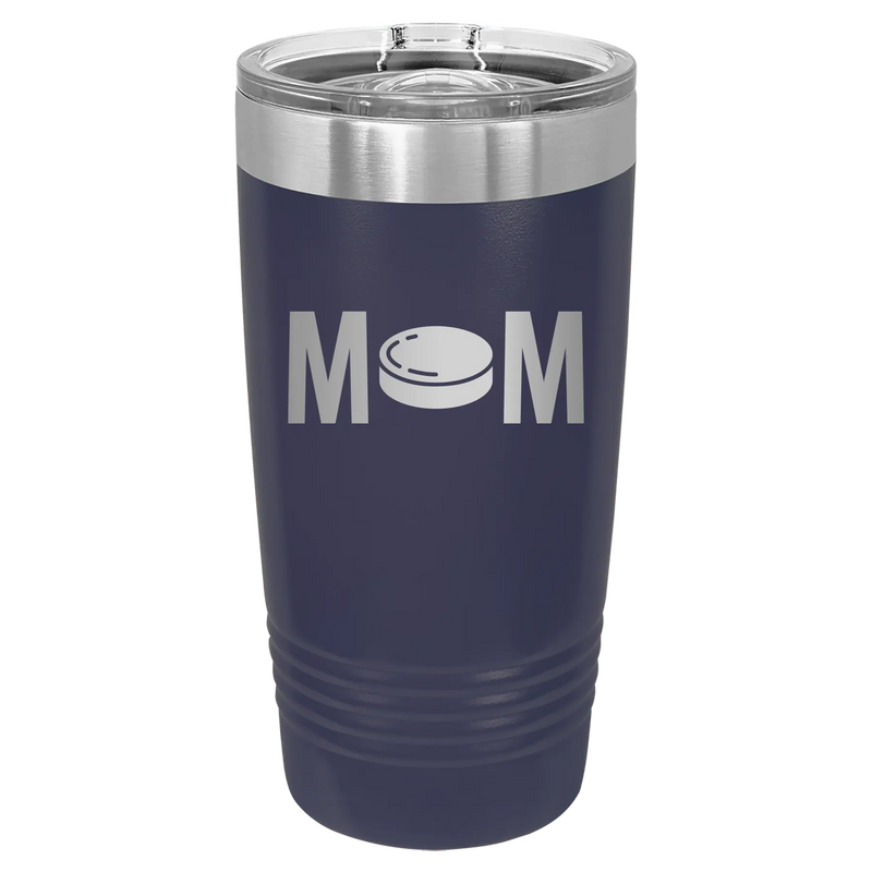 Mom Hockey 20 oz Tumbler | Navy