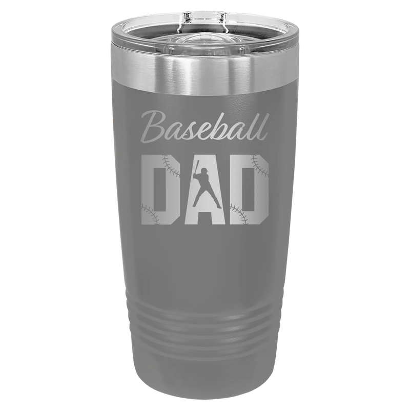Baseball Dad2 20 oz Tumbler | Dark Gray
