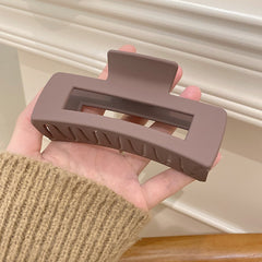 Women's Versatile Solid Color Grip Clip