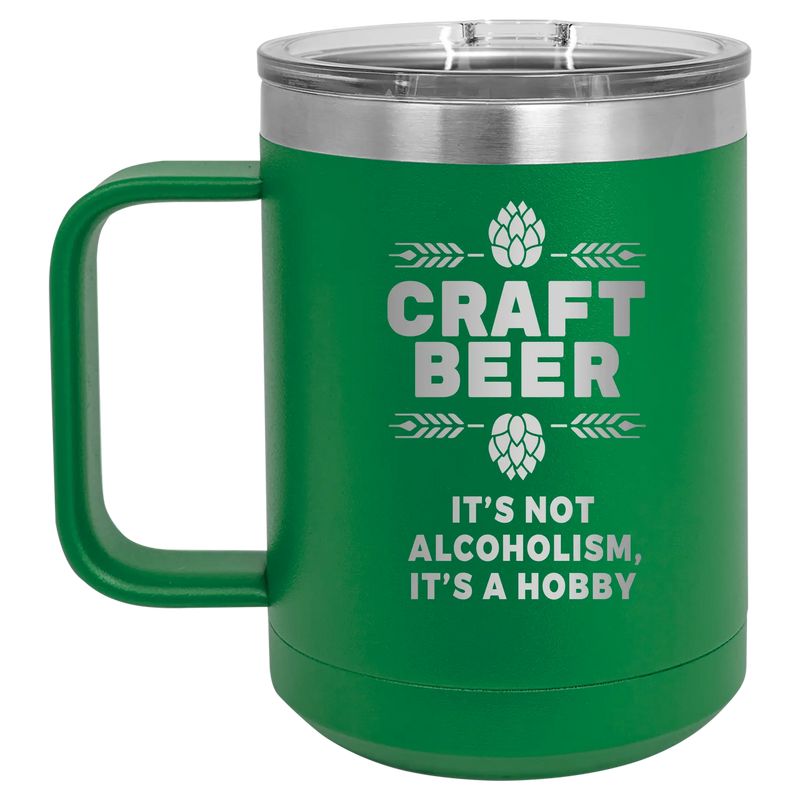 Craft Beer 15 oz Mug | Green