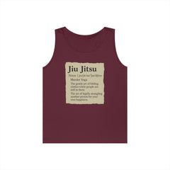 Jiu Jitsu Definition Tank Top | Unisex Heavy Cotton Tank | Martial Arts Apparel, Workout Gear, Fitness Gift, Summer Wear