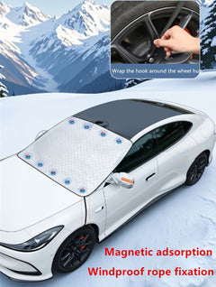 9 Magnetic Car Windscreen Cover