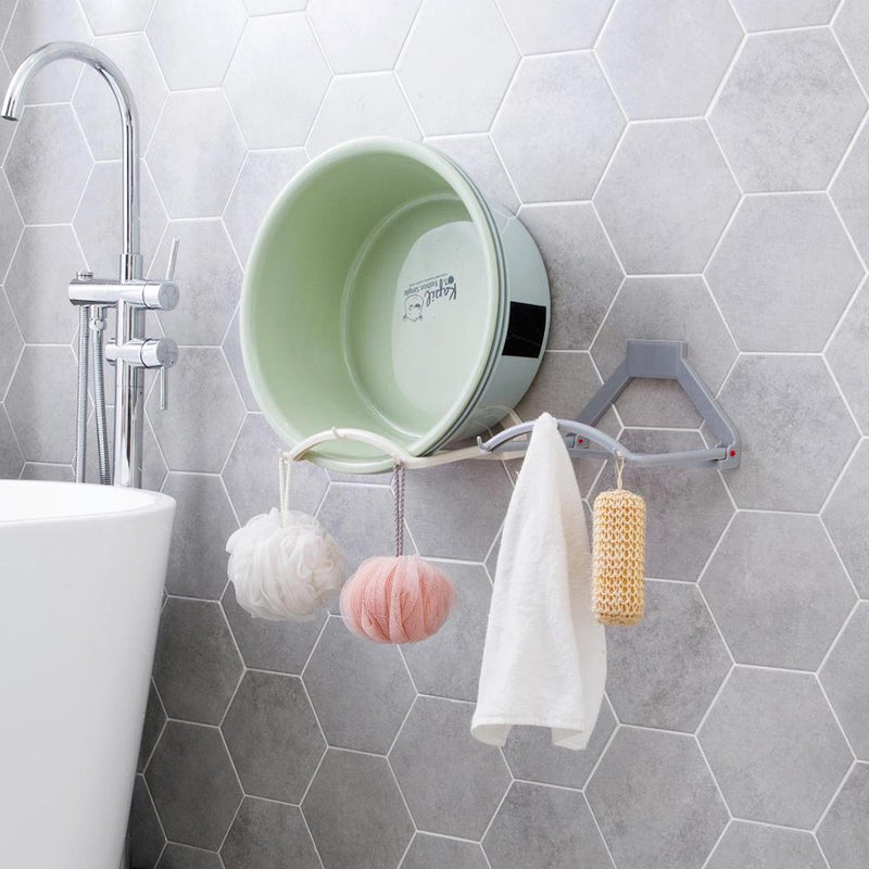 Wall-Mounted Wash Basin Rack and Foot Bath Stand