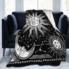 Cozy Warm Christmas Fleece Throw Blanket with Vines