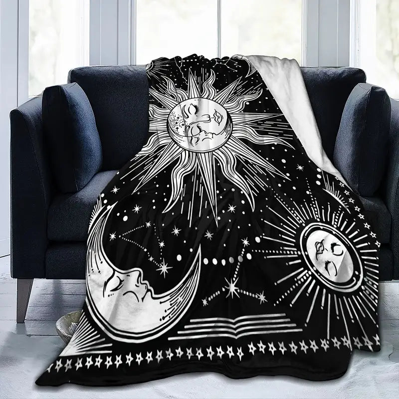 Cozy Warm Christmas Fleece Throw Blanket with Vines