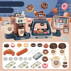 Simulation Sound and Light Water Coffee Machine – Candy-Themed Play Kitchen Toy