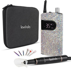 Wand™ Bling Nail Drill - Crystal Diamond - 35,000 RPM Rechargeable