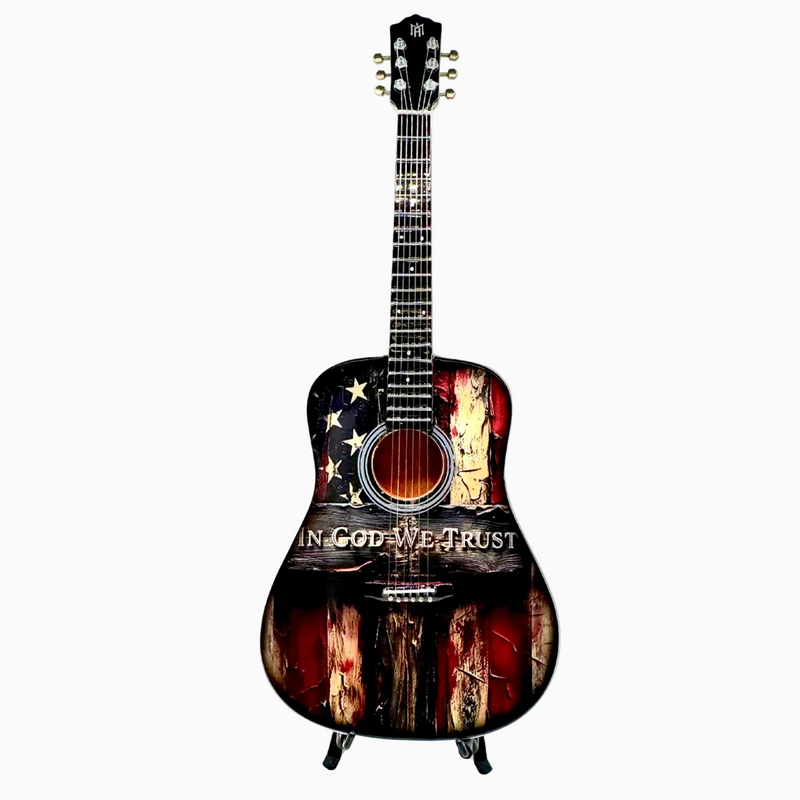 In God We Trust Miniature Guitar