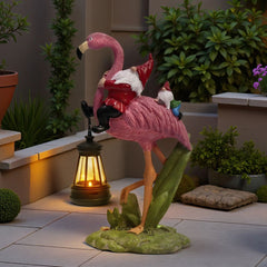 Flamingo Gnome Lantern