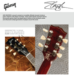 Slash Gibson Les Paul Standard Appetite Burst 1:4 Scale Mini Guitar Model