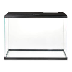 Glass 29 Gallon Aquarium with plastic top only,Black, 30.2''L X 12.44''W X 21.18''H