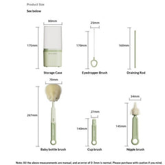 Silicone Portable Nipple Brush Set