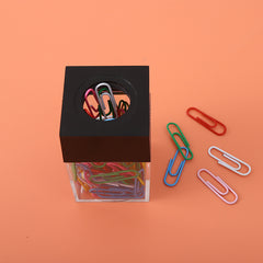 Lidemei Creative Transparent Square Macaron Paper Clip Bucket
